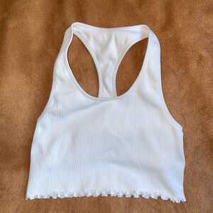 Spiritual Gangster x PINK White Crop Top